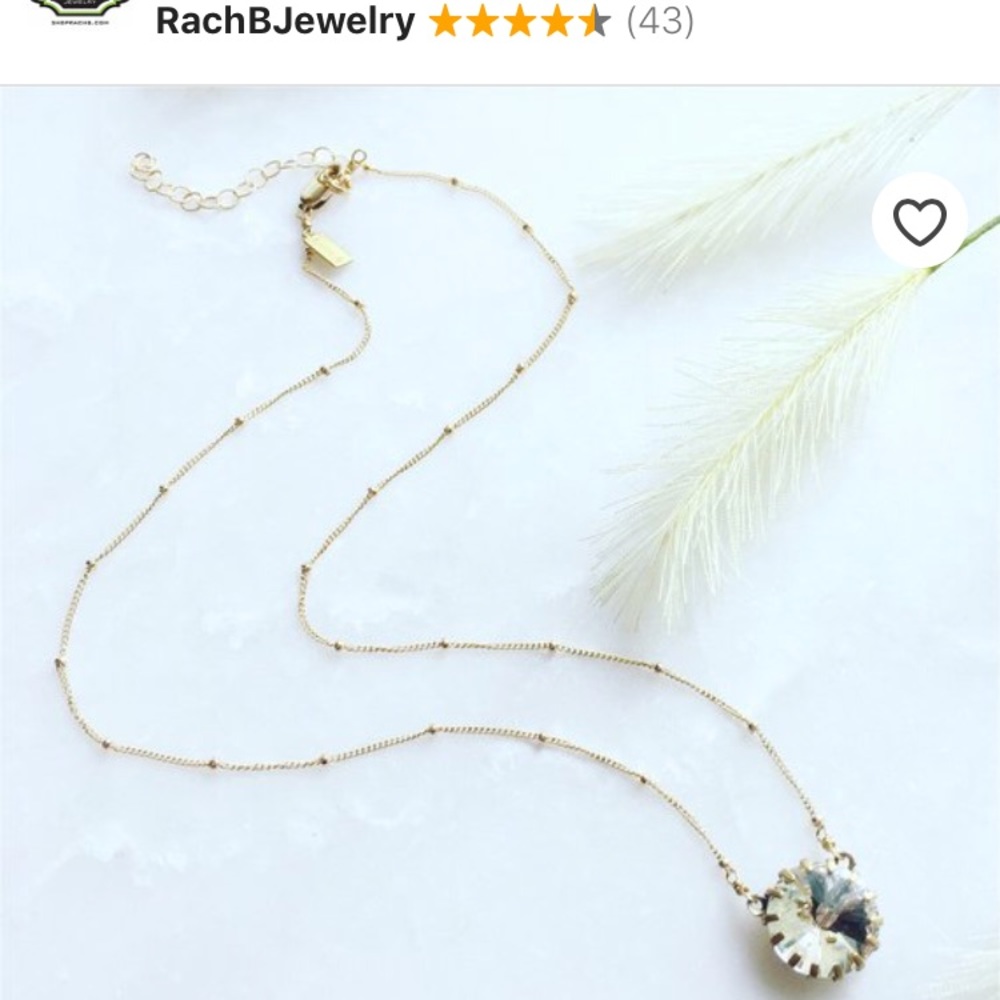 HANDMADE Rhinestone coin beaded sterling necklace